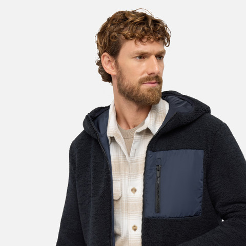 Sweat-shirt à capuche SWEATER HOMME Bleu nuit - image number 8 | GEOX