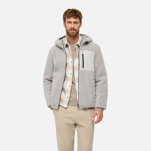 Felpa con cappuccio SWEATER UOMO Grigio Chiaro - image number 3 | GEOX