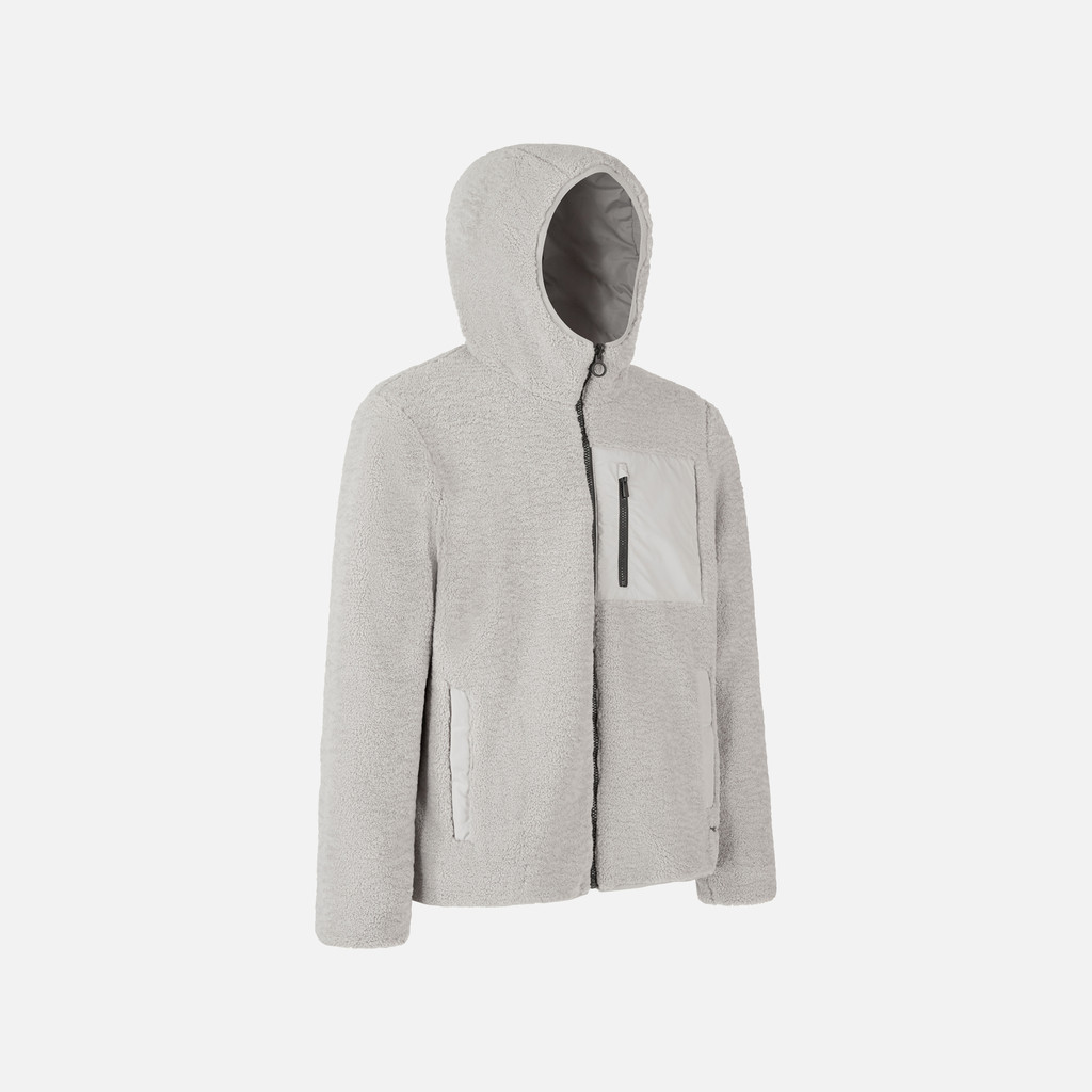 Felpa con cappuccio SWEATER UOMO Grigio Chiaro - image number 4 | GEOX
