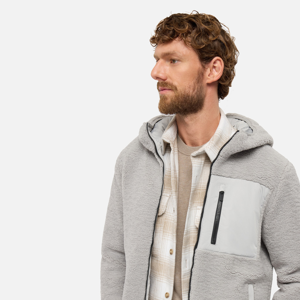 Felpa con cappuccio SWEATER UOMO Grigio Chiaro - image number 8 | GEOX