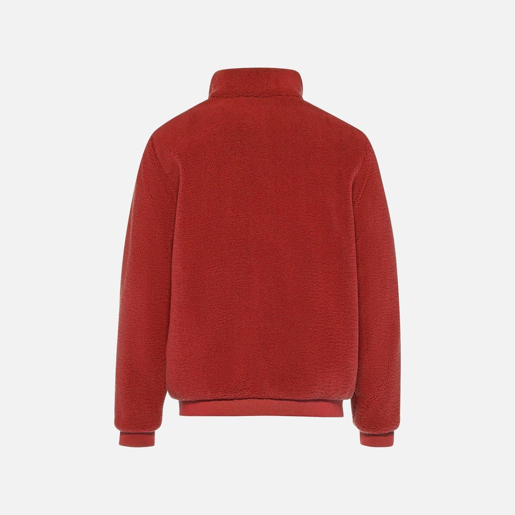 Fleecejacke SWEATER HERR Dunkelrot/Dunkelrot - image number 6 | GEOX