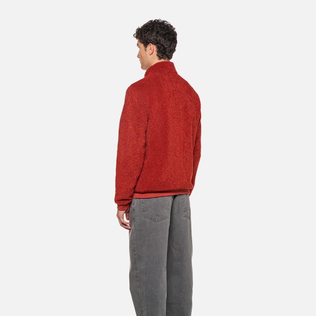 Fleecejacke SWEATER HERR Dunkelrot/Dunkelrot - image number 2 | GEOX