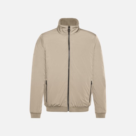 Fleecejacke SWEATER HERR Hellgrau/Hellgrau - image number 8 | GEOX