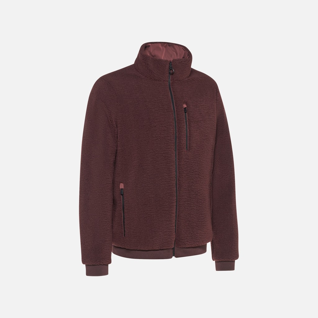 Sweatshirt jacket SWEATER MAN Vineyard wine/Vineyard wine - image number 5 | GEOX