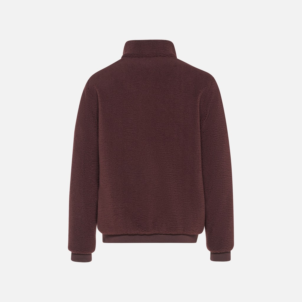 Sweatshirt jacket SWEATER MAN Vineyard wine/Vineyard wine - image number 6 | GEOX