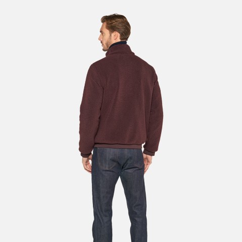 Sweatshirt jacket SWEATER MAN Vineyard wine/Vineyard wine - image number 2 | GEOX