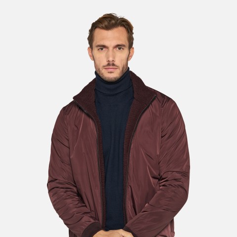 Sweatshirt jacket SWEATER MAN Vineyard wine/Vineyard wine - image number 3 | GEOX