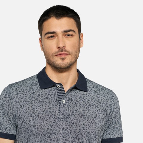 Polo POLO HOMME Bleu - image number 3 | GEOX
