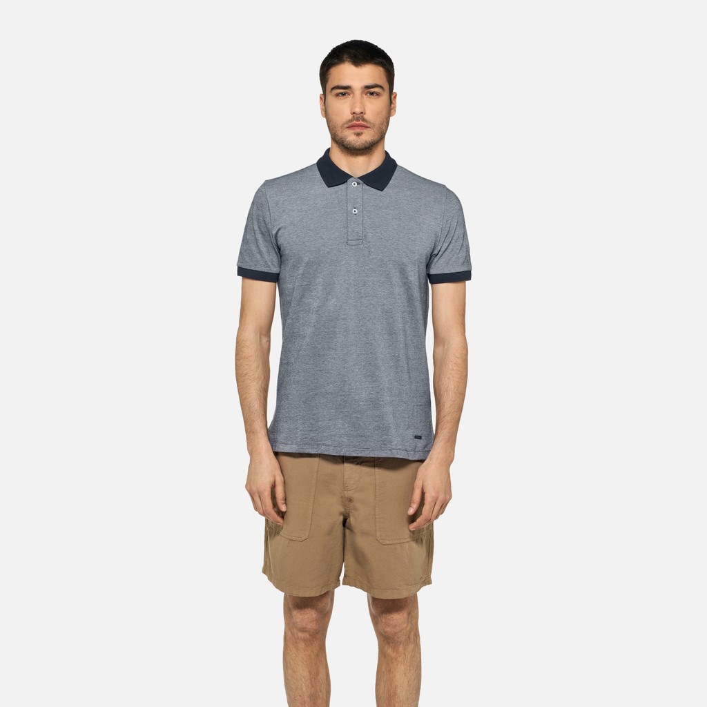 Polo POLO HOMME Bleu ciel - image number 1 | GEOX