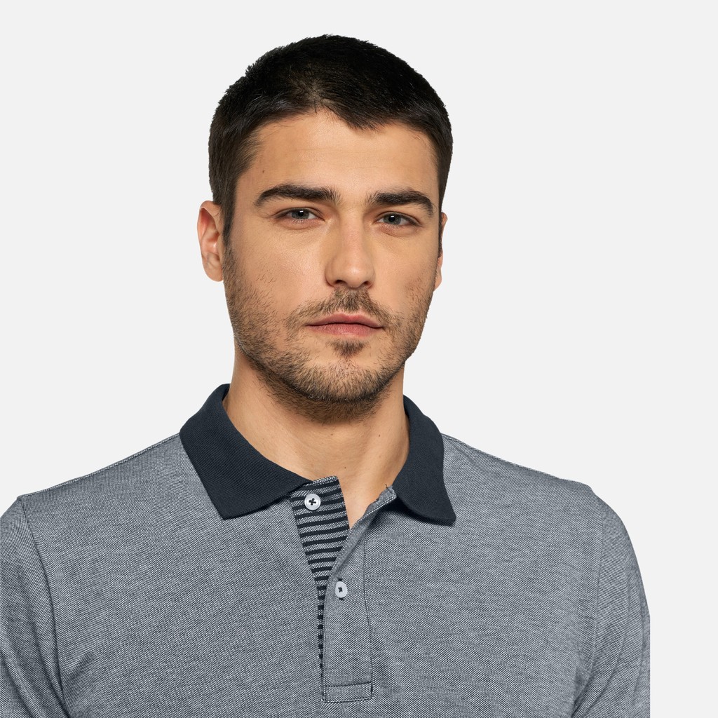 Polo POLO HOMME Bleu ciel - image number 3 | GEOX