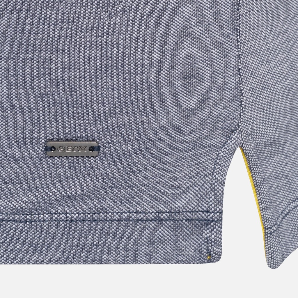 Polo shirt POLO MAN Sky captain/Brilliant white - image number 4 | GEOX