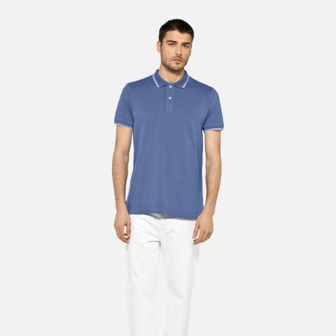 Polo shirt POLO MAN Bijou Blue - image number 1 | GEOX