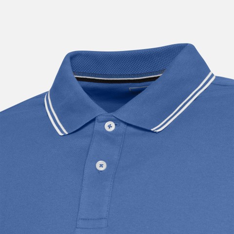 Polo shirt POLO MAN Bijou Blue - image number 4 | GEOX