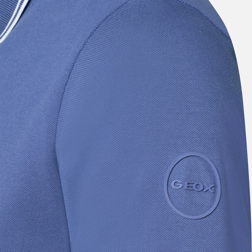Polo POLO UOMO Blu Cobalto - image number 10 | GEOX