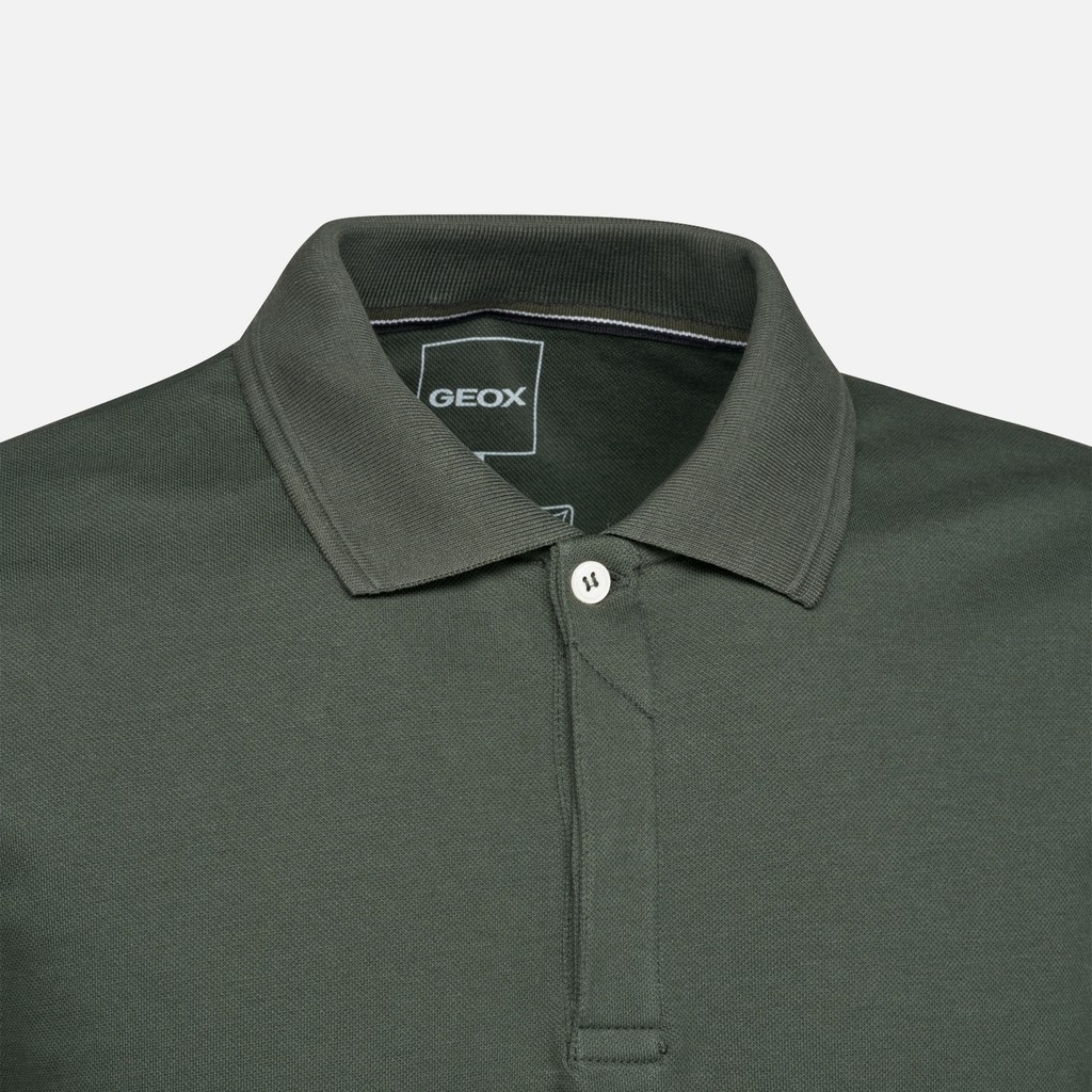 Polo shirt POLO MAN Light climbing ivy - image number 6 | GEOX