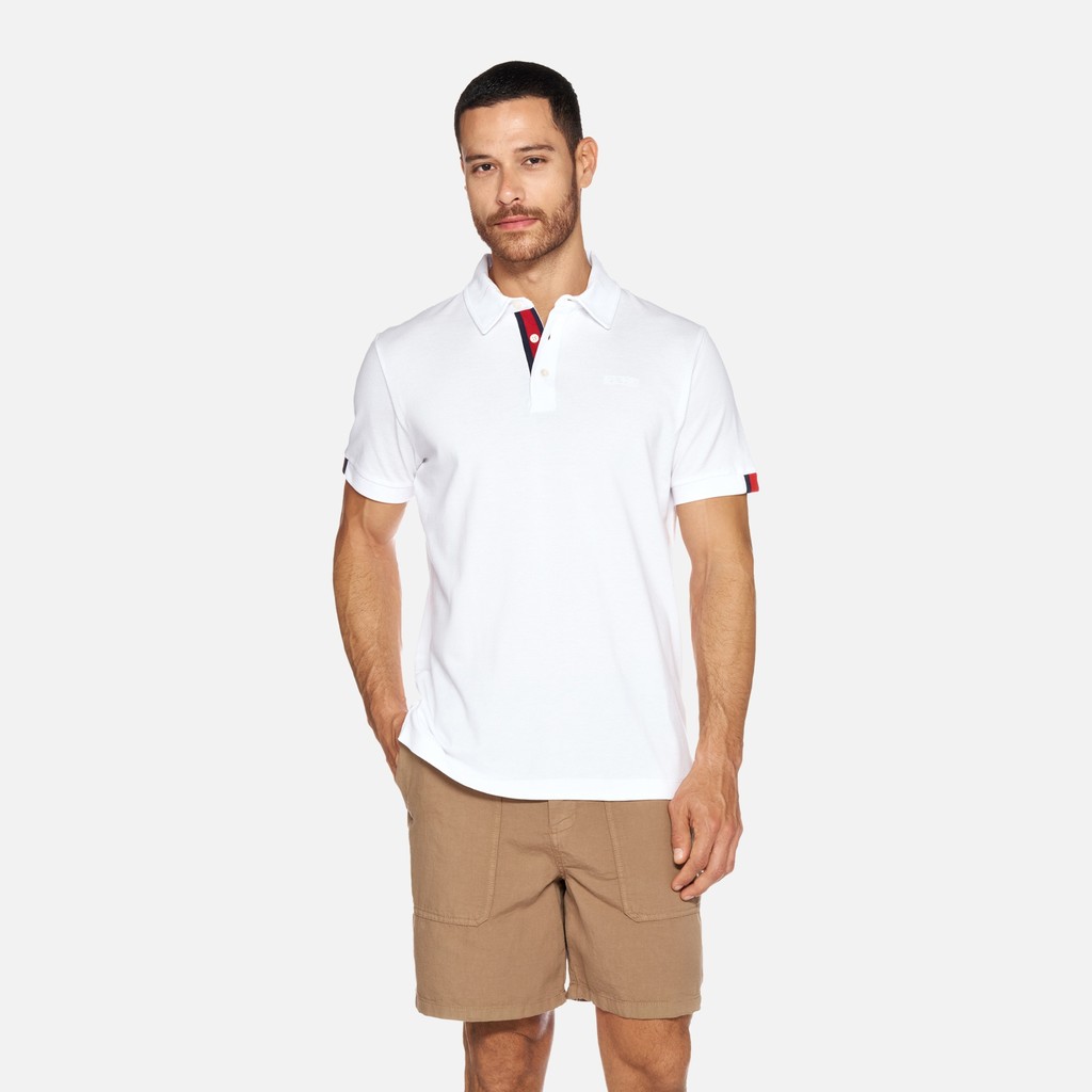 Polo shirt POLO MAN White - image number 1 | GEOX