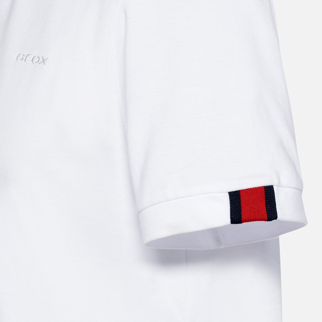 Polo shirt POLO MAN White - image number 8 | GEOX