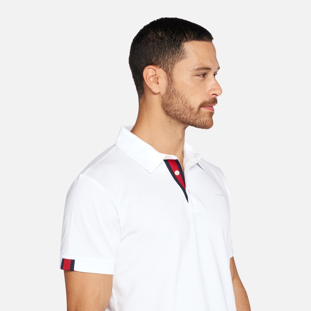 Polo shirt POLO MAN White - image number 3 | GEOX
