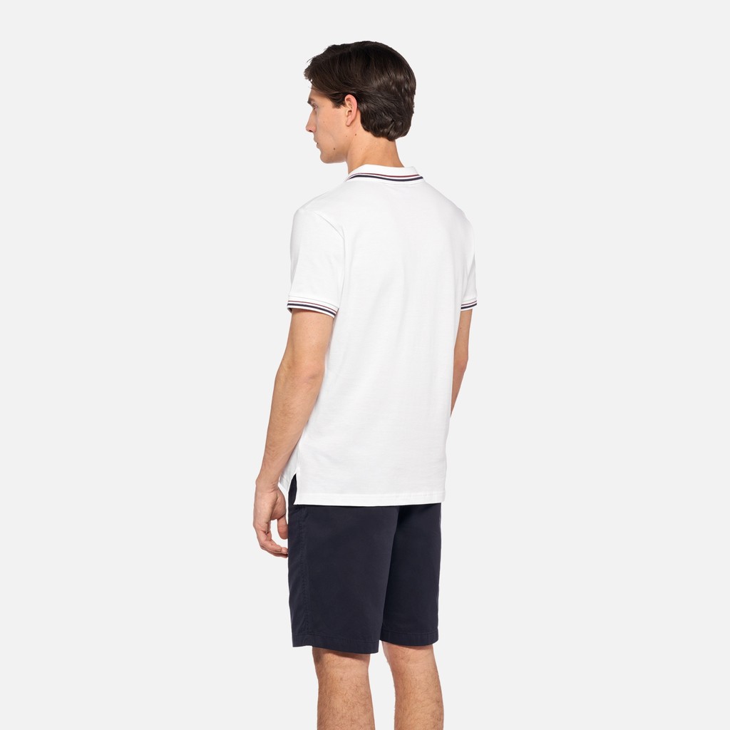 Polo shirt POLO MAN White - image number 2 | GEOX