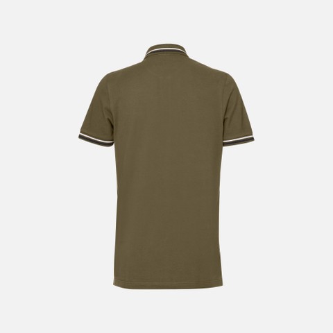 Polo POLO HOMME Vert olive - image number 2 | GEOX