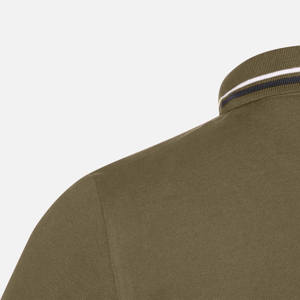 Polo POLO HOMME Vert olive - image number 3 | GEOX