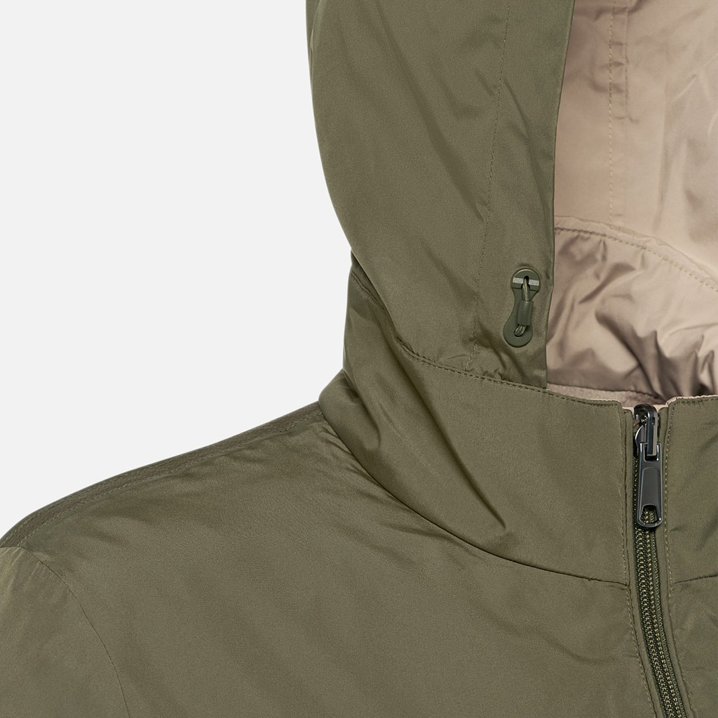 Reversible jacket JHARROD MAN Olive night/Humus - image number 5 | GEOX