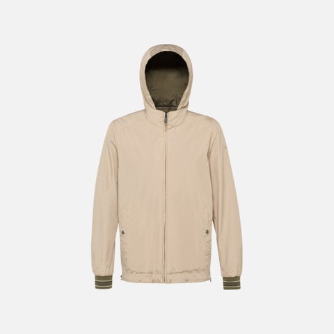 Reversible jacket JHARROD MAN Olive night/Humus | GEOX