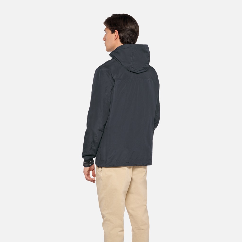 Veste r&eacute;versible JHARROD HOMME Bleu fonc&eacute;/Vert - image number 2 | GEOX