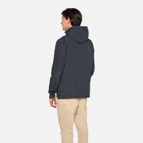 Veste r&eacute;versible JHARROD HOMME Bleu fonc&eacute;/Vert - image number 2 | GEOX