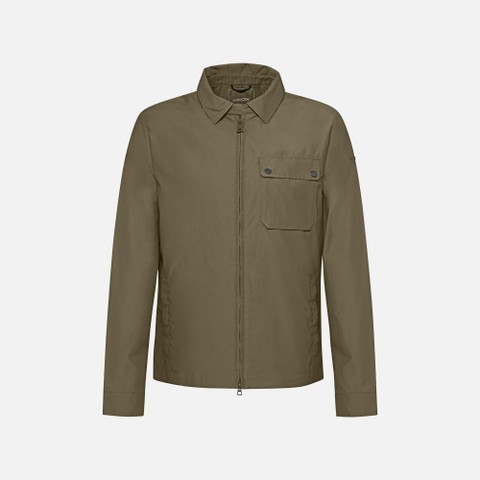 Lightweight jacket VINCIT MAN Olive night | GEOX