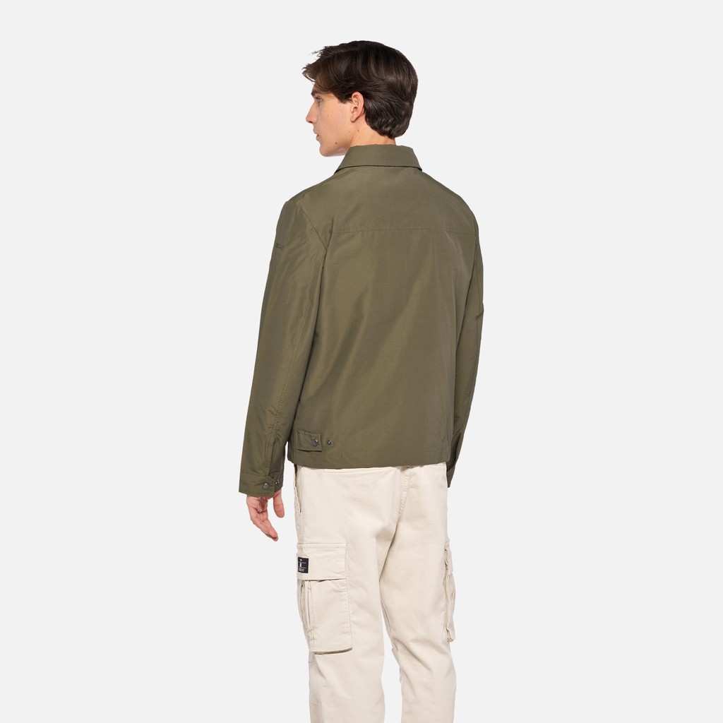 Lightweight jacket VINCIT MAN Olive night - image number 2 | GEOX