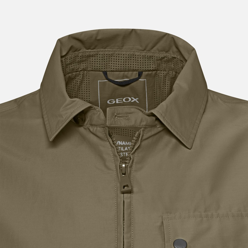 Lightweight jacket VINCIT MAN Olive night - image number 4 | GEOX