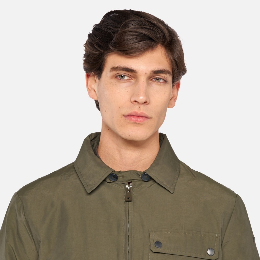 Lightweight jacket VINCIT MAN Olive night - image number 3 | GEOX