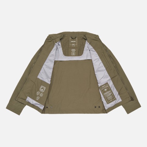 Veste l&eacute;g&egrave;re VINCIT HOMME Vert olive - image number 5 | GEOX