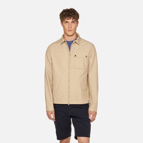 Lightweight jacket VINCIT MAN Humus - image number 1 | GEOX