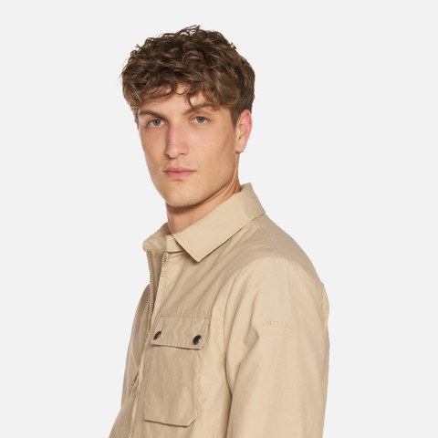 Lightweight jacket VINCIT MAN Humus - image number 3 | GEOX