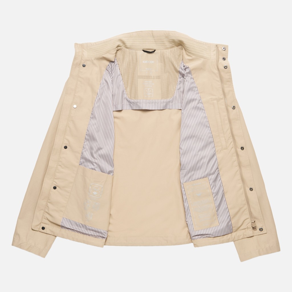Veste l&eacute;g&egrave;re VINCIT HOMME Beige - image number 9 | GEOX