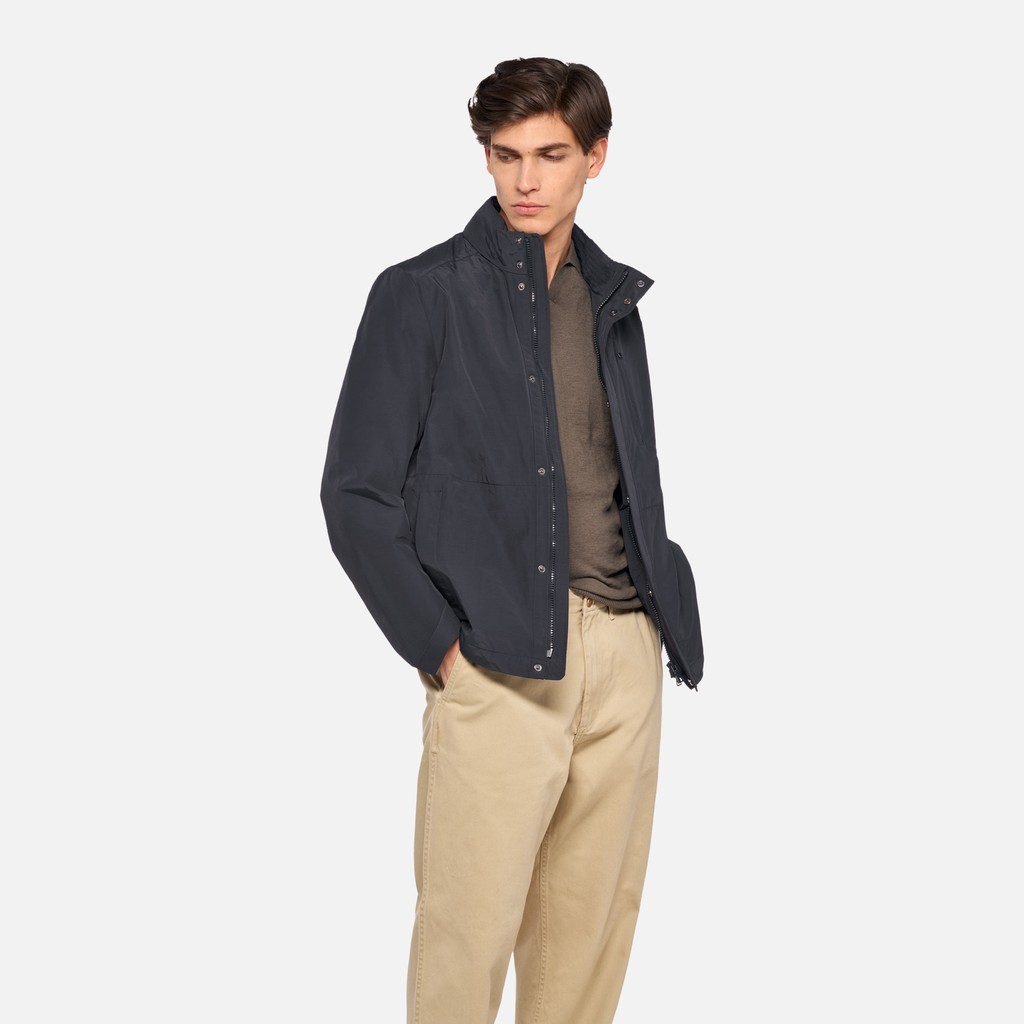 Giacca leggera VINCIT UOMO Blu Notte - image number 0 | GEOX