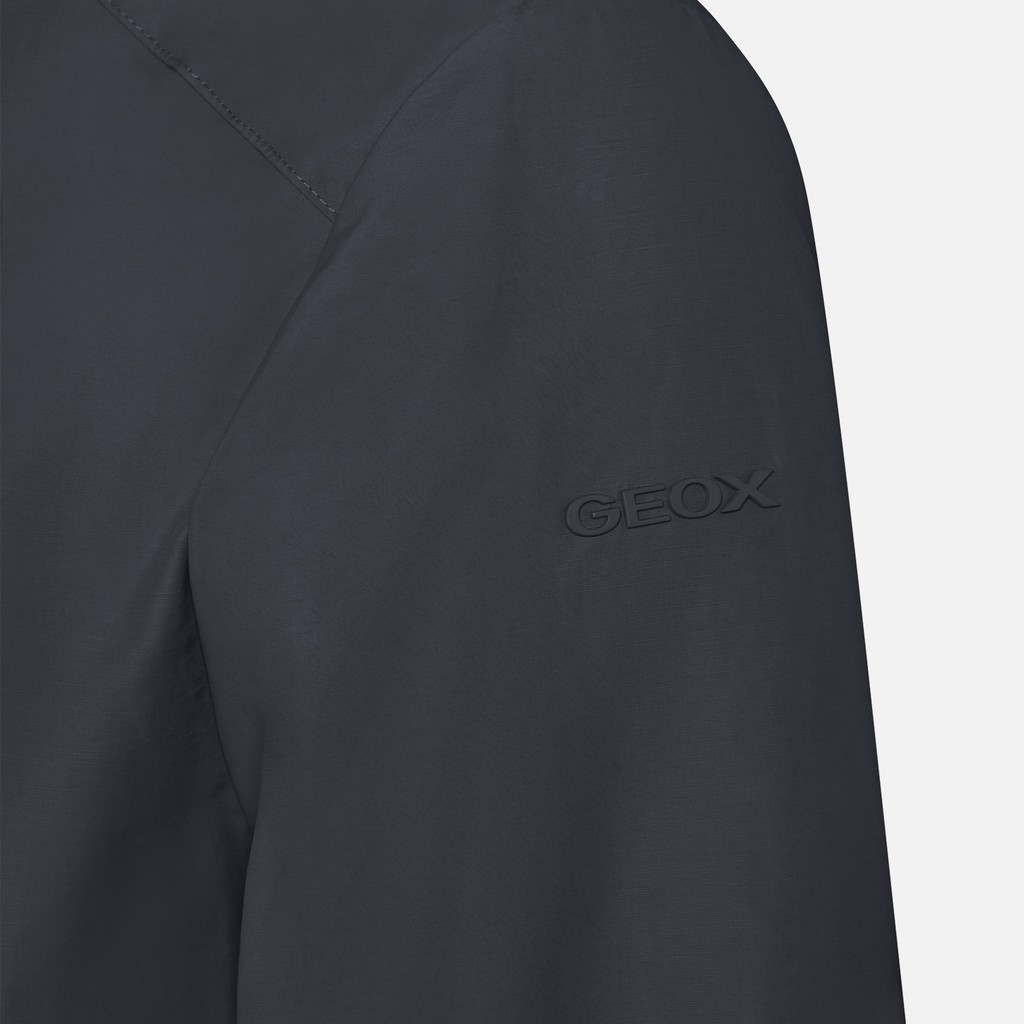 Veste l&eacute;g&egrave;re VINCIT HOMME Bleu nuit - image number 4 | GEOX