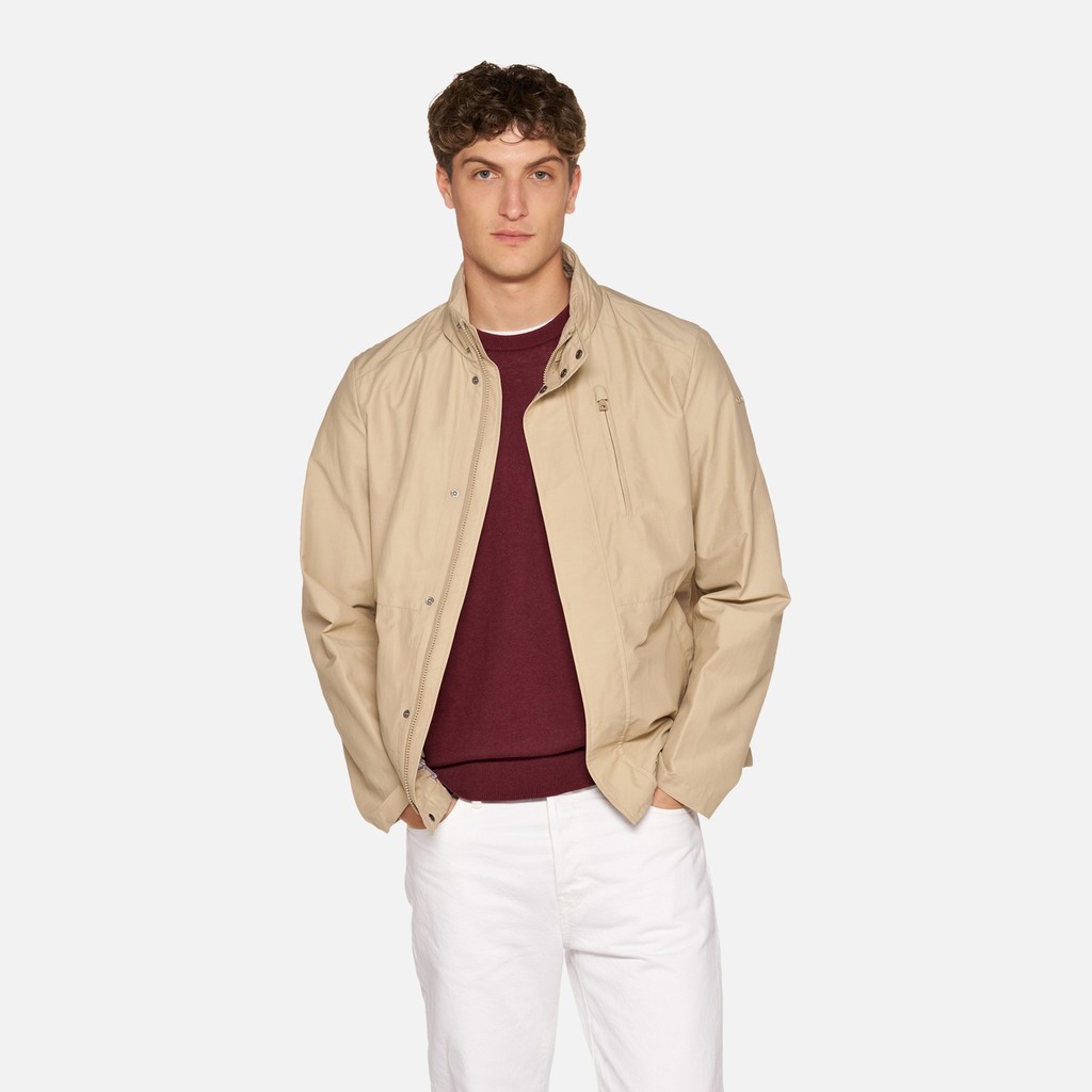 Lightweight jacket VINCIT MAN Humus - image number 0 | GEOX