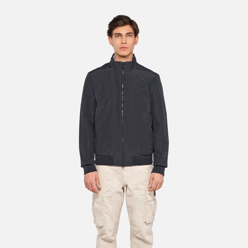 Bomber VINCIT HOMME Bleu nuit - image number 1 | GEOX