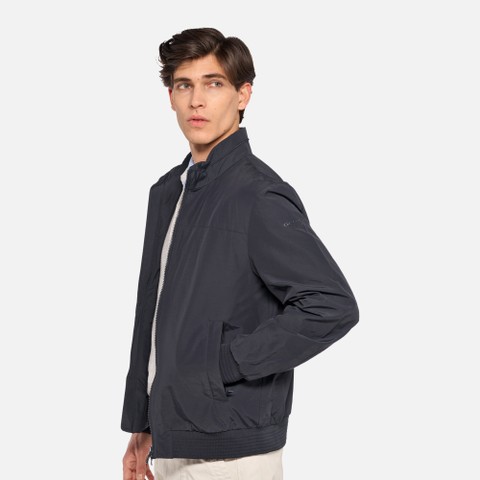 Bomber VINCIT HOMME Bleu nuit - image number 3 | GEOX