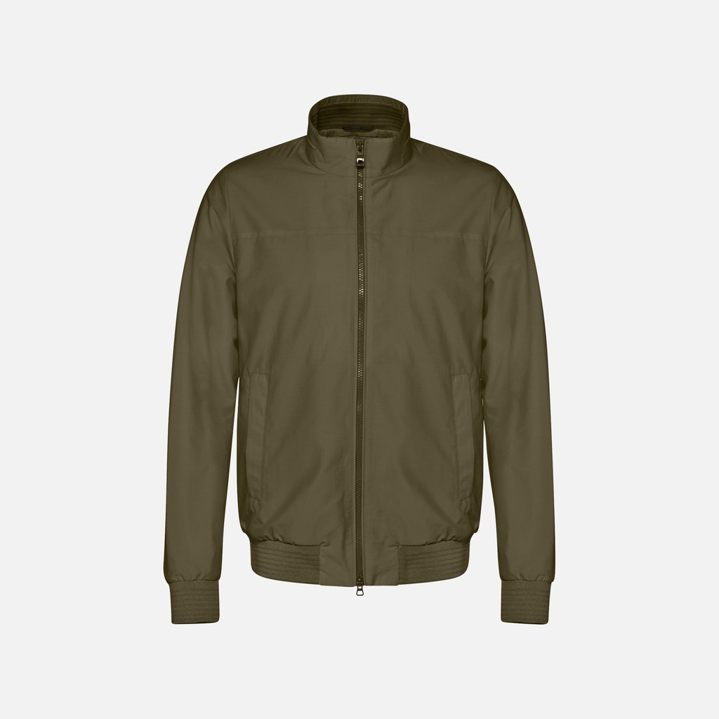 Bomber jacket VINCIT MAN Green olive - image number 0 | GEOX