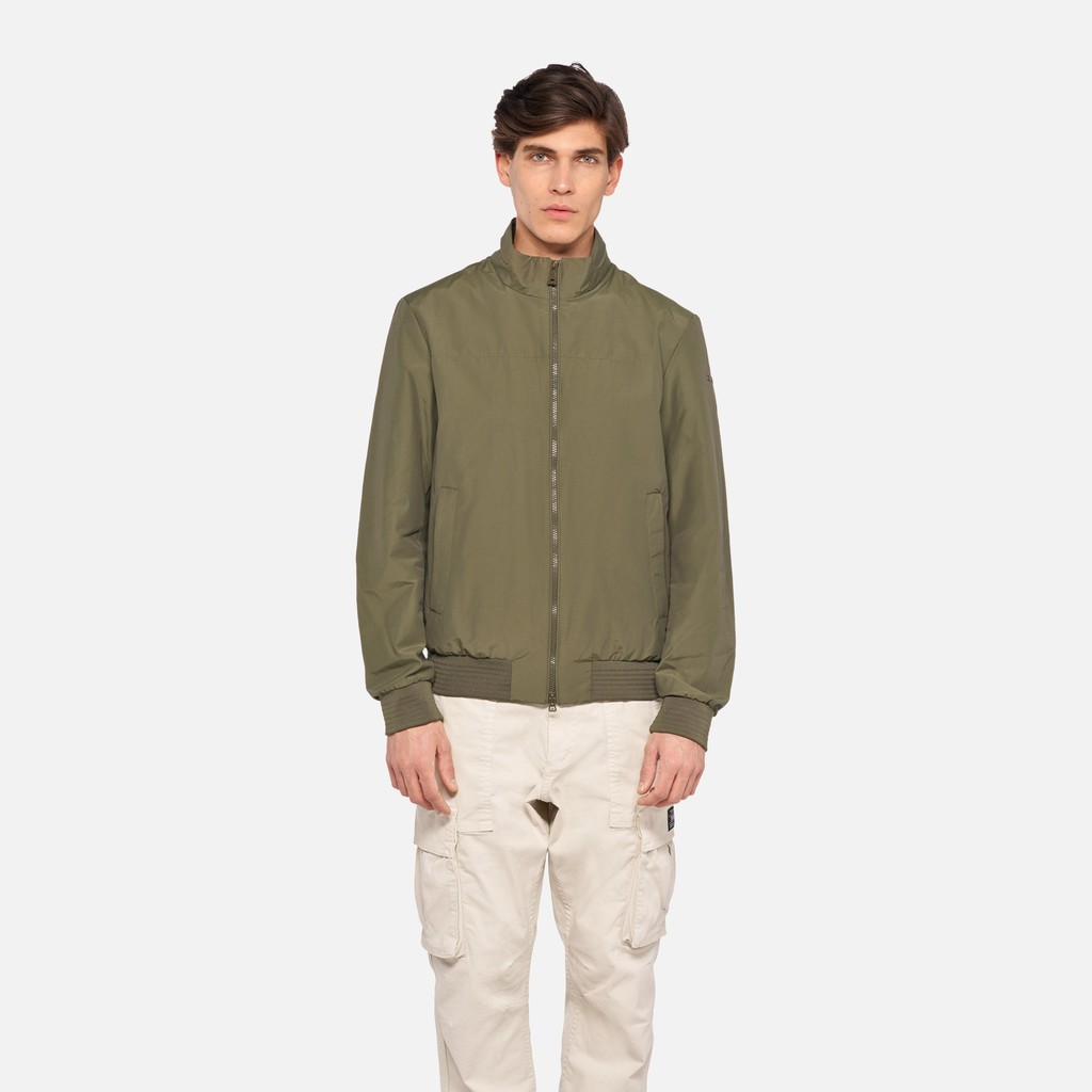 Bomber VINCIT HOMME Vert olive - image number 1 | GEOX