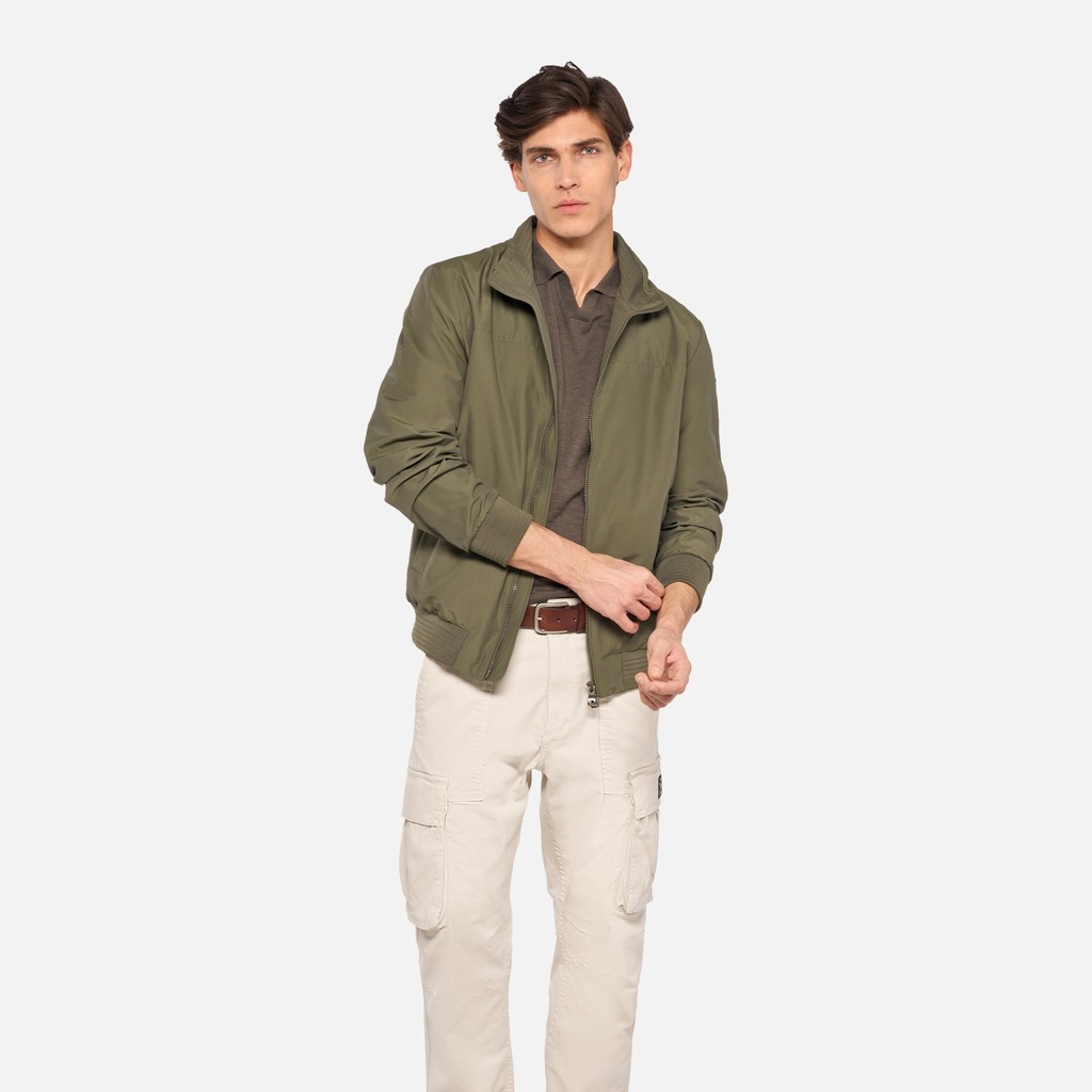 Bomber VINCIT HOMME Vert olive - image number 0 | GEOX