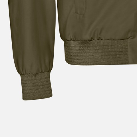 Bomber jacket VINCIT MAN Green olive - image number 4 | GEOX