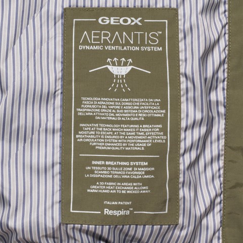 Bomber VINCIT HOMME Vert olive - image number 4 | GEOX