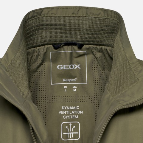 Bomber jacket VINCIT MAN Olive night - image number 11 | GEOX