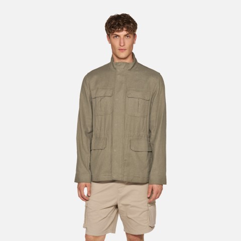 &Uuml;bergangsjacke RECANATI HERR Kaki - image number 1 | GEOX