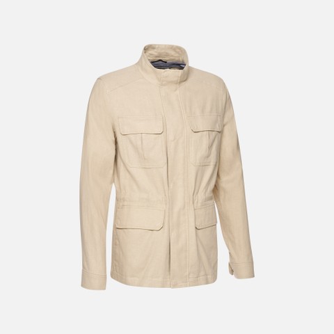 Mid-season jacket RECANATI MAN Humus - image number 5 | GEOX